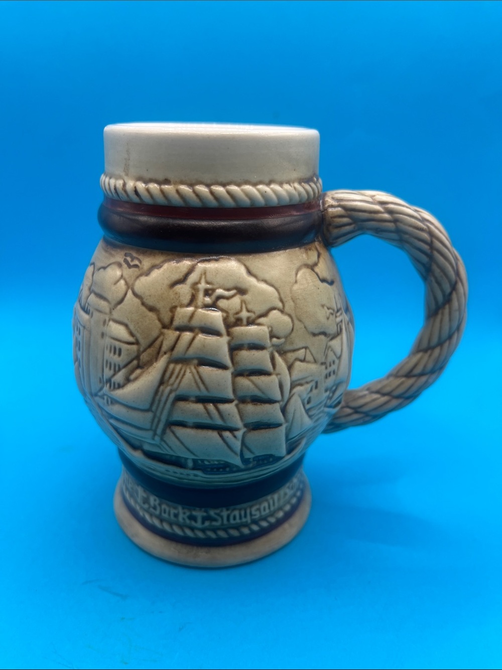 Ceramic vintage Avon mini - beer stein